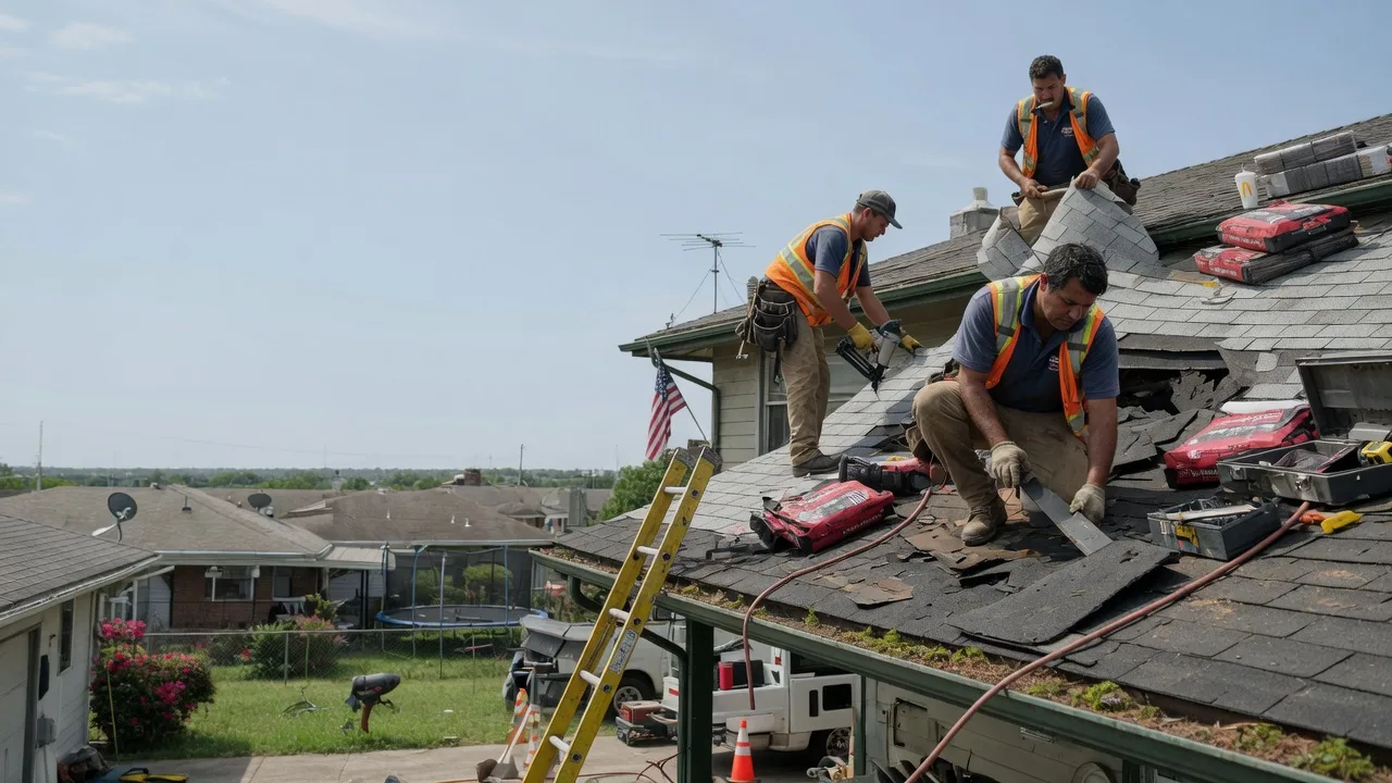 Roof Repair in Tussy, OK near me